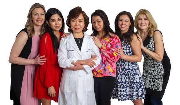 Dr. Hong with her clients