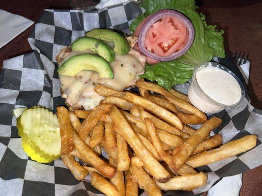 Chicken Sandwich with Pepper Jack and Avocado