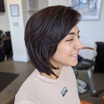 Aline bob Haircut!