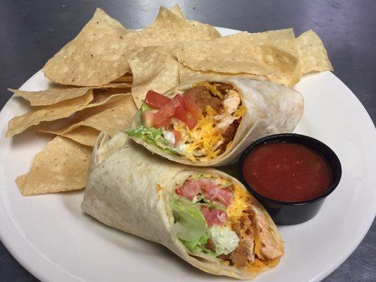 Buffalo chicken wrap