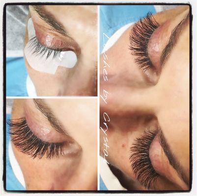 Volume Lashes. 300 Lashes per eye