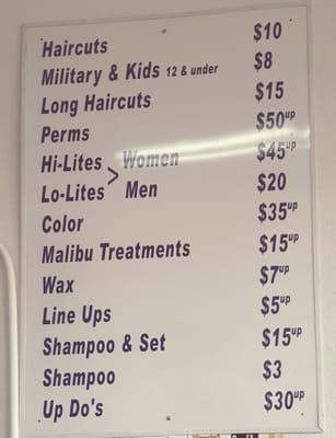 Prices