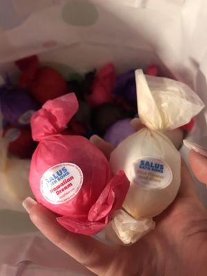 Amazing bath bombs - the scents are so diverse and AMAZING and are the most affordable quality ones I ever found.