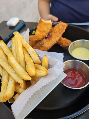 Chicken tenders were VERY GOOD. Homemade tenders fresh  yummy