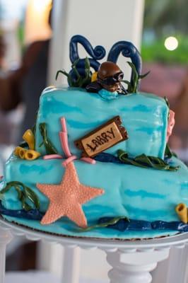 50th Birthday Ocean Theme Cake