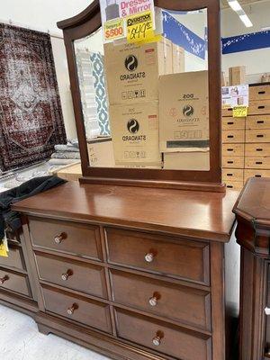 Dresser with mirror