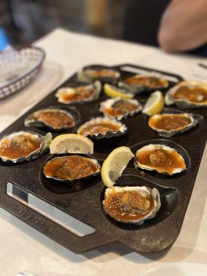 Dozen oysters - baked