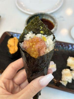 Omakase + handroll