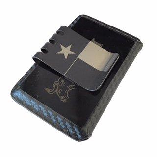 The Hell-Bent® Wallet with a Stonewashed Texas Flag Money Clip