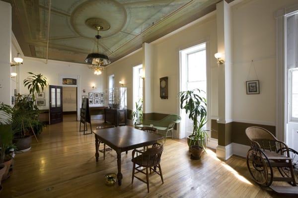 The Writing Room at the Noble Maritime Collection, a recreation of an original 19th century Sailors' Snug Harbor room