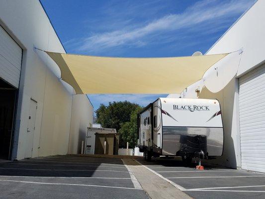 Shade Sail Between 2 Walls