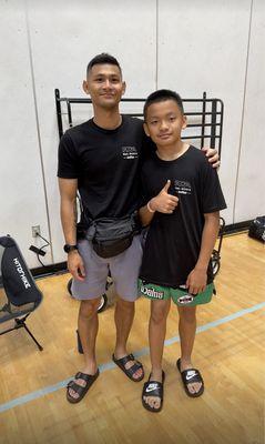 Coach Jamie and sonny jr at MDL