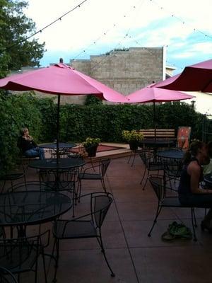 Outdoor patio at the Vine