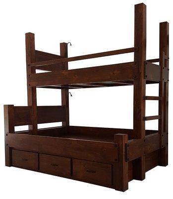 Twin XL over Queen Bunk Bed with Drawer Storage