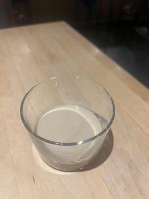 Super short pour of Baileys