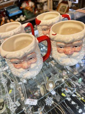 Vintage Santa mugs Japan