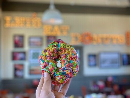 Fruity Pebbles Donut