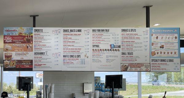 Menu board