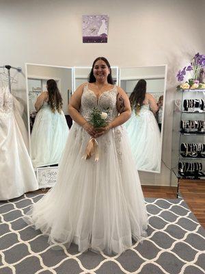 One of the dresses I tried on, I didn't say yes to this dress but wanted a memory