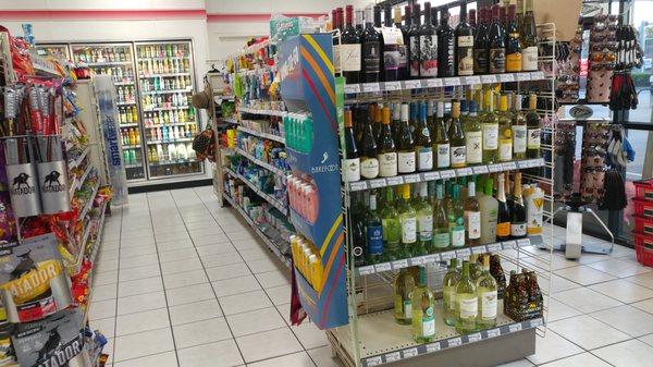 Wine on the shelves at 7-Eleven in Chesapeake VA