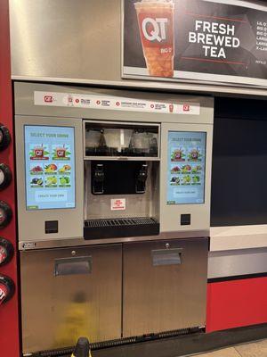 Ice tea machine instead of taps like most other locations.