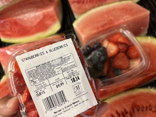 StrawBerry & Blueberries $9.99/lb to the rescue for breakfast... 10/5/23