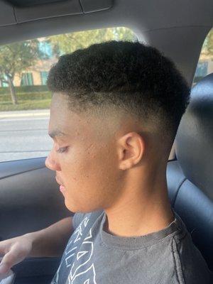 Barber cut by cam