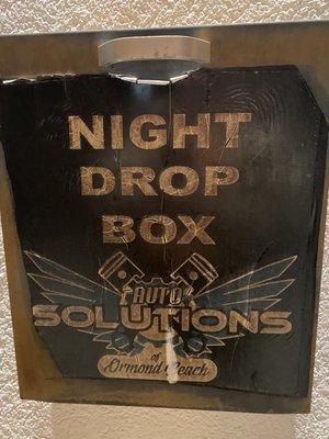 Night drop box