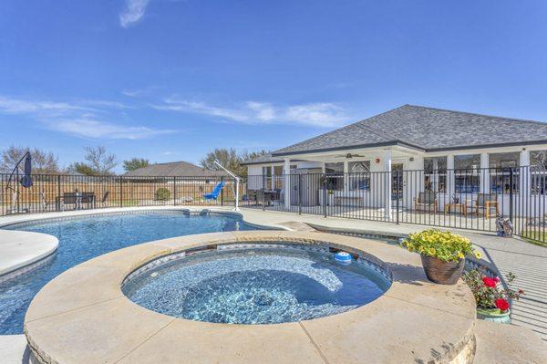 The Pool & Spa - Custom designed for use by those with mobility issues. Here residents can enjoy activities and aquatic therapy.