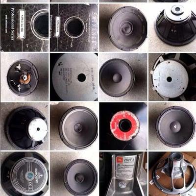 Full Speaker recone, rebuild, and restoration. Call for appointments and consult.