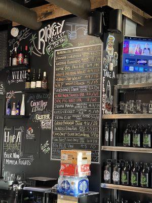 Beer menu