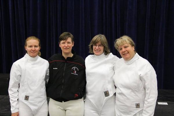 Veteran Women's Sabre team