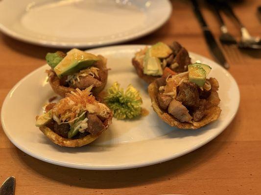 Bannann peze with griot (pork), delicious