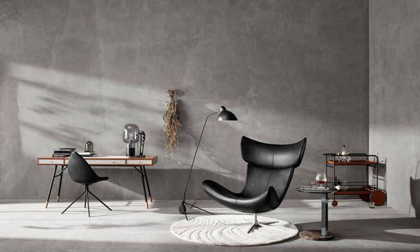 The Imola living chair and Cupertino desk with Ottawa chair by BoConcept