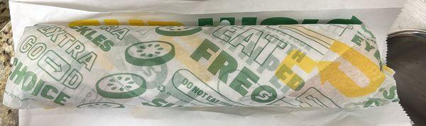 Footlong $8.98! I love the price