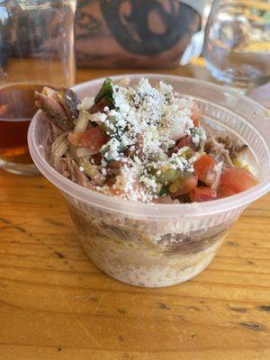 pork elote bowl