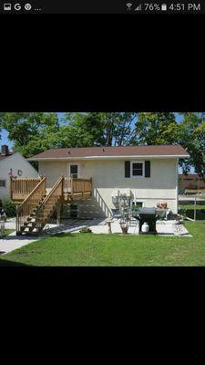 New concrete and deck