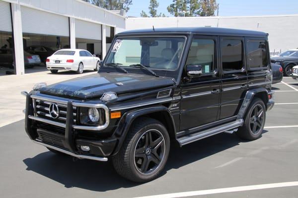 Pre-Purchase Inspection | 2009 Mercedes-Benz G55 AMG in Woodland Hills. Going to another overseas client.