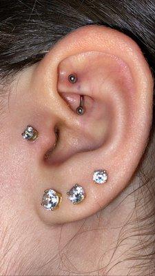 Rook piercing