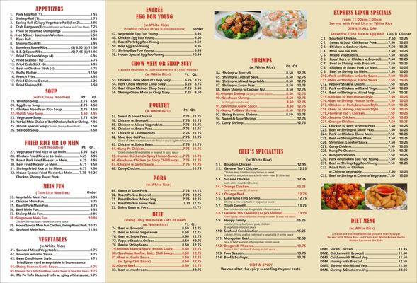 new menu