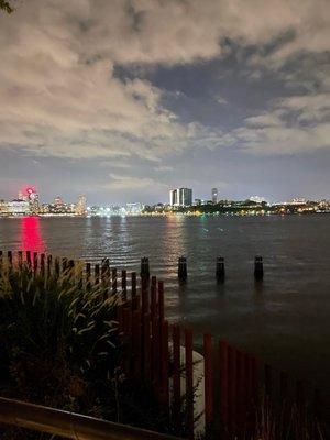 Stevens as seen from Little Island in New York City [Oct. 2021]