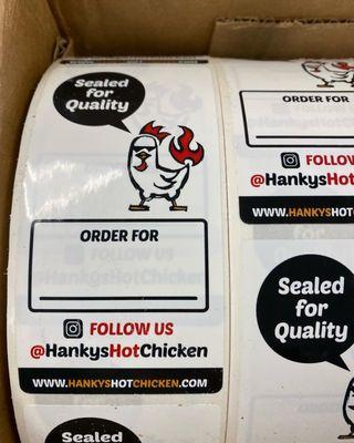 Custom sticker labels