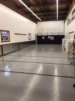 Our 20 yard indoor range is great for recreational shooting, leagues, lessons, and education for every shooter.