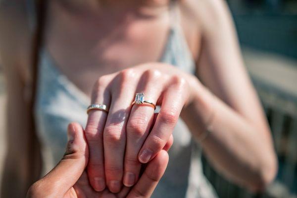 Emerald Cut Diamond Engagement Ring