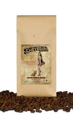 Super Strong Roast. Available in store or online! www.sheyegirlcoffee.co