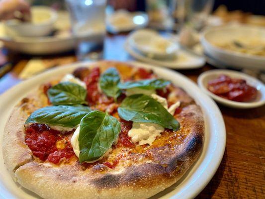 My newest guilty pleasure at CPK... the Neapolitan Burrata pizza with Spicy Pepperoni on the side