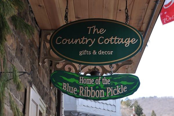 The Country Cottage, Home of the Blue Ribbon Pickle