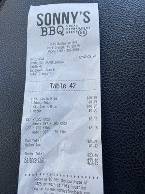 The receipt  Imagine paying double the price F'n Crazy   FJB