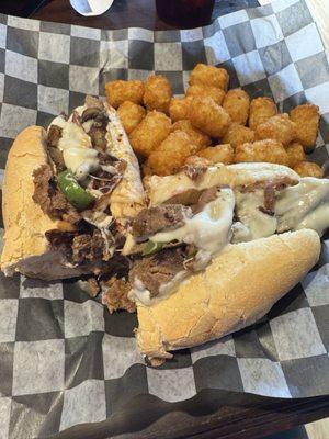 Philly Steak with tots