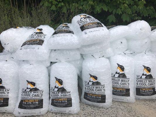 40 lb. bags of ice